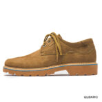 Low-cut Khaki Leather Boot - Image 6