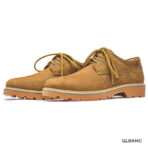 Low-cut Khaki Leather Boot - Image 5