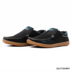 Matte Black Leather Casual Slip-on - Image 4