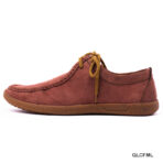 Light Burgundy Casual Leather Shoe - Image 3