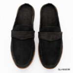 Matte Black Leather Half Shoe - Image 5