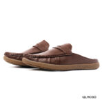 Chocolate Premium Leather Half Shoe - Image 3