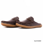 Premium Dark Chocolate Leather Half Shoe - Image 4