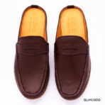 Premium Dark Chocolate Leather Half Shoe - Image 5