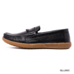 Black Finish Premium Leather Loafer - Image 2