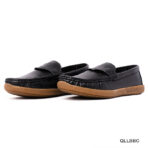 Black Finish Premium Leather Loafer - Image 3