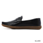 Black Finish Premium Leather Loafer - Image 2