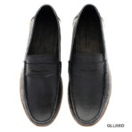 Black Finish Premium Leather Loafer - Image 5