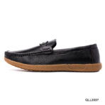 Black Belt Finish Pint Leather Loafer - Image 3