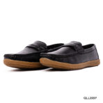 Black Belt Finish Pint Leather Loafer - Image 4