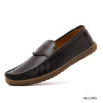 Chocolate Finish Leather Loafer