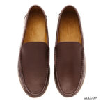 Plain Chocolate Finish Leather Loafer - Image 4