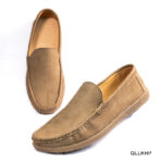 Khaki Leather Loafer