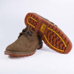 Low-cut Khaki Indigo Leather Boot - Image 2