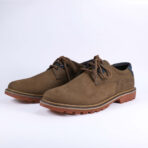 Low-cut Khaki Indigo Leather Boot - Image 3