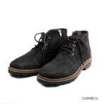 Semi High Matte Black Chukka Boot with Chain