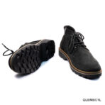 Semi High Matte Black Chukka Boot with Chain - Image 2