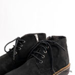 Semi High Matte Black Chukka Boot with Chain - Image 4