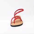 qWalk Easy Breezy Red Leather Sandal - Image 5