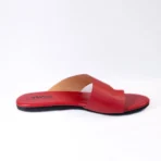 qWalk Light Slipper Red Leather Sandal - Image 5