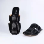qWalk Blackberry Slip-on Leather Sandal - Image 2