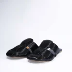 qWalk Blackberry Slip-on Leather Sandal - Image 3