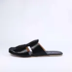qWalk Blackberry Slip-on Leather Sandal - Image 5